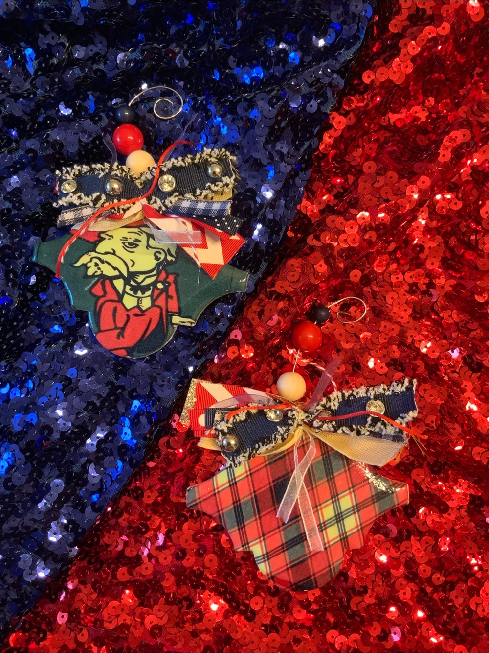 Ole Miss Themed Hanging Ornaments
